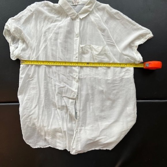 Aritizia Gauzy Pale Blue Cotton Blouse - Picture 12 of 12